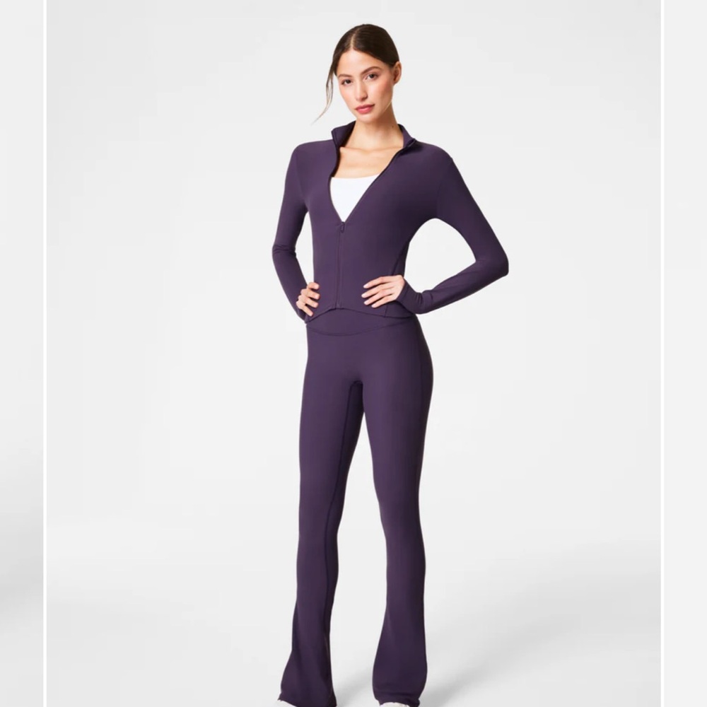 Spanx Be Micro Flare Pant in the color Aubergine. New with tags. Online for $110